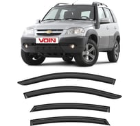Дефлекторы окон для автомобиля VOIN Chevrolet Niva 2004-н.в. кроссовер, накладные, 4 шт. DEF00452