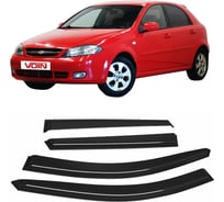 Дефлекторы окон для автомобиля VOIN Chevrolet Lacetti 2004-2013, хетчбек, накладные, 4 шт. DEF00773