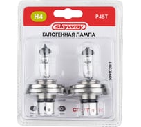 Автолампа SKYWAY h4, 12v, 60/55w, p45t, 2-контакта, 1650/1000 лм, 3000 к, спутник, блистер, 2 шт S09102011