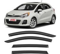 Дефлекторы окон для автомобиля VOIN Kia Rio III 2012, хетчбек, накладные, 4 шт. DEF00780