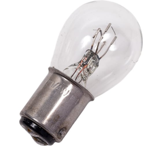 Автомобильная лампа МАЯК P21/4W, 12V, 21/4W, BAZ15d, смещенный цоколь, упаковка 10 шт, габариты+стоп 4610017087558 61214/10