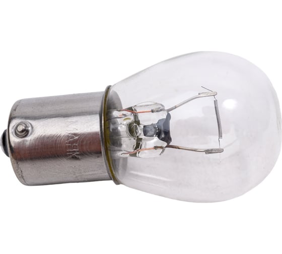 Автомобильная лампа МАЯК P21W, 12V, 21W, BA15s, упаковка 10 шт, стоп, габариты 4610017087343 61213/10