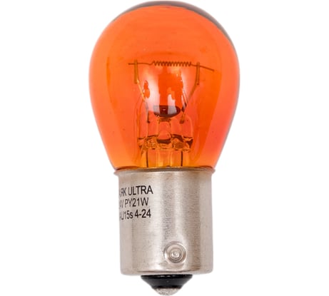 Автомобильная лампа МАЯК ORANGE ULTRA PY21W, 24V, 21W, BAU15s, смещенный цоколь, упаковка 10 шт 82418ORANGE