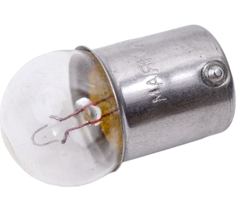 Автомобильная лампа МАЯК R5W, 12V, 5W, BA15s, упаковка 10 шт, габариты 4610017087763 61205/10