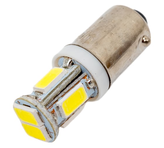 Светодиод МАЯК 12V T 8 6SMD (5630) BA9s WHITE 12T8-W\6SMD5630 1