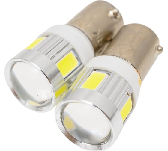 Светодиод МАЯК 12V T 8 6SMD (5730) 1,7W BA9s SUPER WHITE LENS 360 (2шт.) ULTRA A-32 4630010936615 12T8\A-32