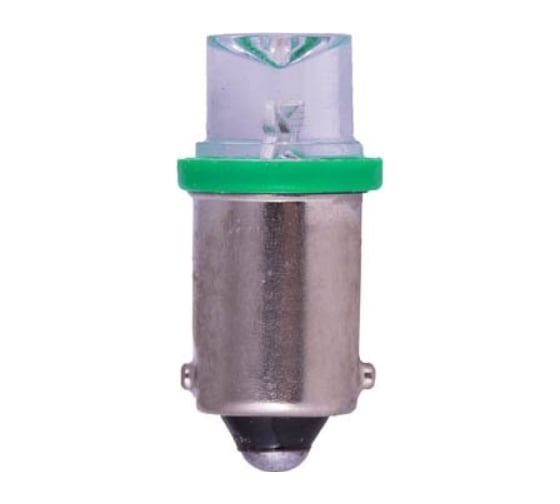 Светодиод МАЯК 12V T 8 BA9S CONE GREEN (габарит) 12T8-G 1