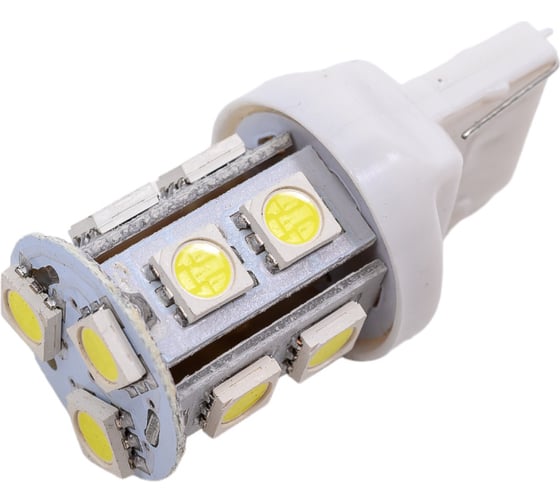 Светодиод МАЯК 12V T20 13SMD W3x16d WHITE (стоп, габарит) 12T20-W\13SMD