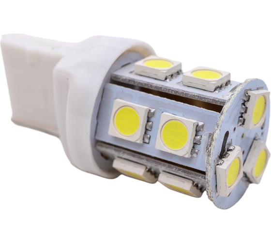 Светодиод МАЯК 12V T20 13SMD W3x16d WHITE (стоп, габарит) 12T20-W\13SMD