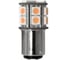 Светодиод МАЯК 12V T25 15SMD BA15s ORANGE с индикатором 12T25\OR\15SMD\2BL\But 1