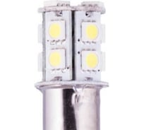 Светодиод МАЯК 12V T25/5 13SMD BAY15d WHITE (блистер) (стоп, габарит) 4606735786880\4606735785166 12T25\5-W\13SMD\BL