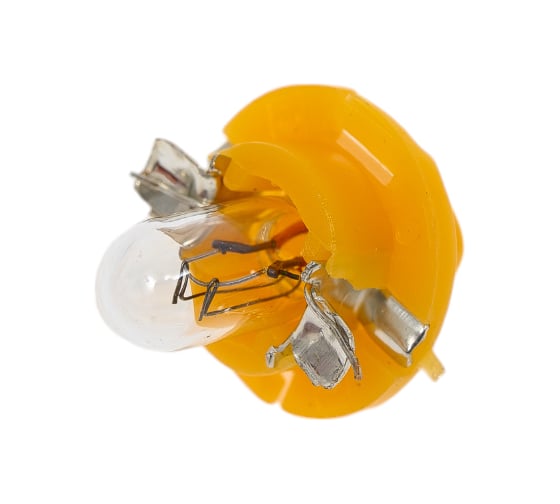 Лампа автомобильная МАЯК T1.5W 12V 1.5W BX8.4d с патроном, панель приборов 612015P8,4/10