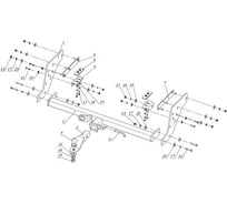 Фаркоп Бизон для Mitsubishi L200 2006-2015, тип шара E FA 0648-E(N)