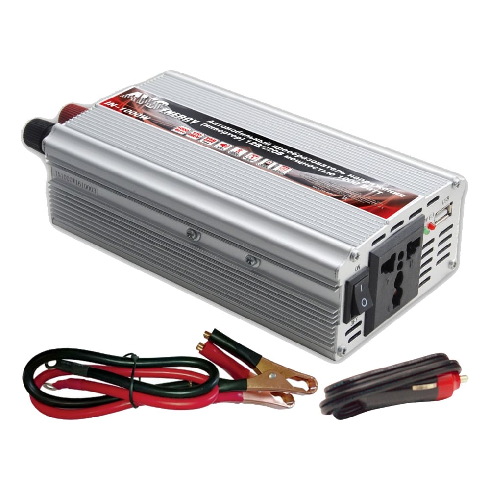 Автомобильный инвертор AVS 12/220V IN-2000W A78003S - выгодная цена ...