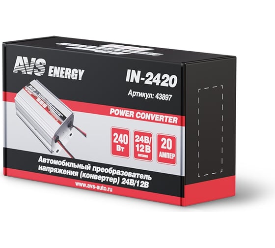 Конвертер AVS IN-2430 24/12 V 30 A 43898