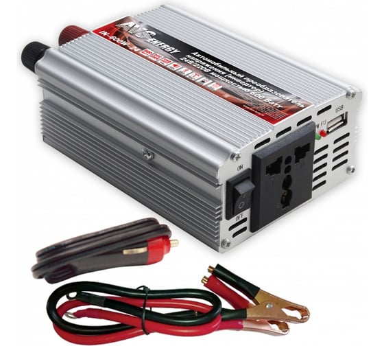 Автомобильный инвертор AVS 24/220V IN-600W-24 A07044S
