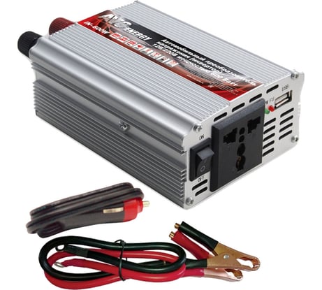 Инвертор автомобильный AVS "IN-600W", 600 Вт 43112
