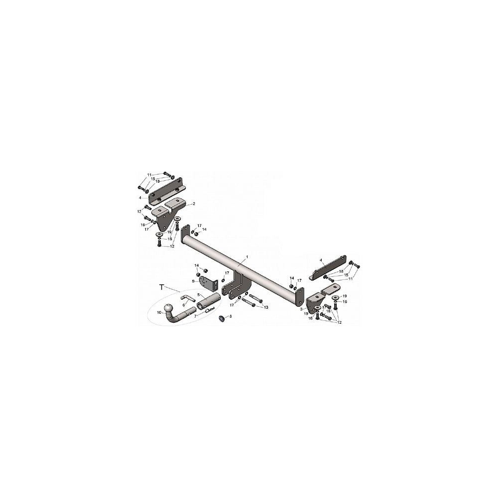 Фаркоп TAVIALS для Mazda CX-7 2007-2012 тип шара C M307-BA - выгодная ...
