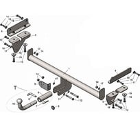 Фаркоп TAVIALS для Mazda CX-7 2007-2012 тип шара C M307-BA