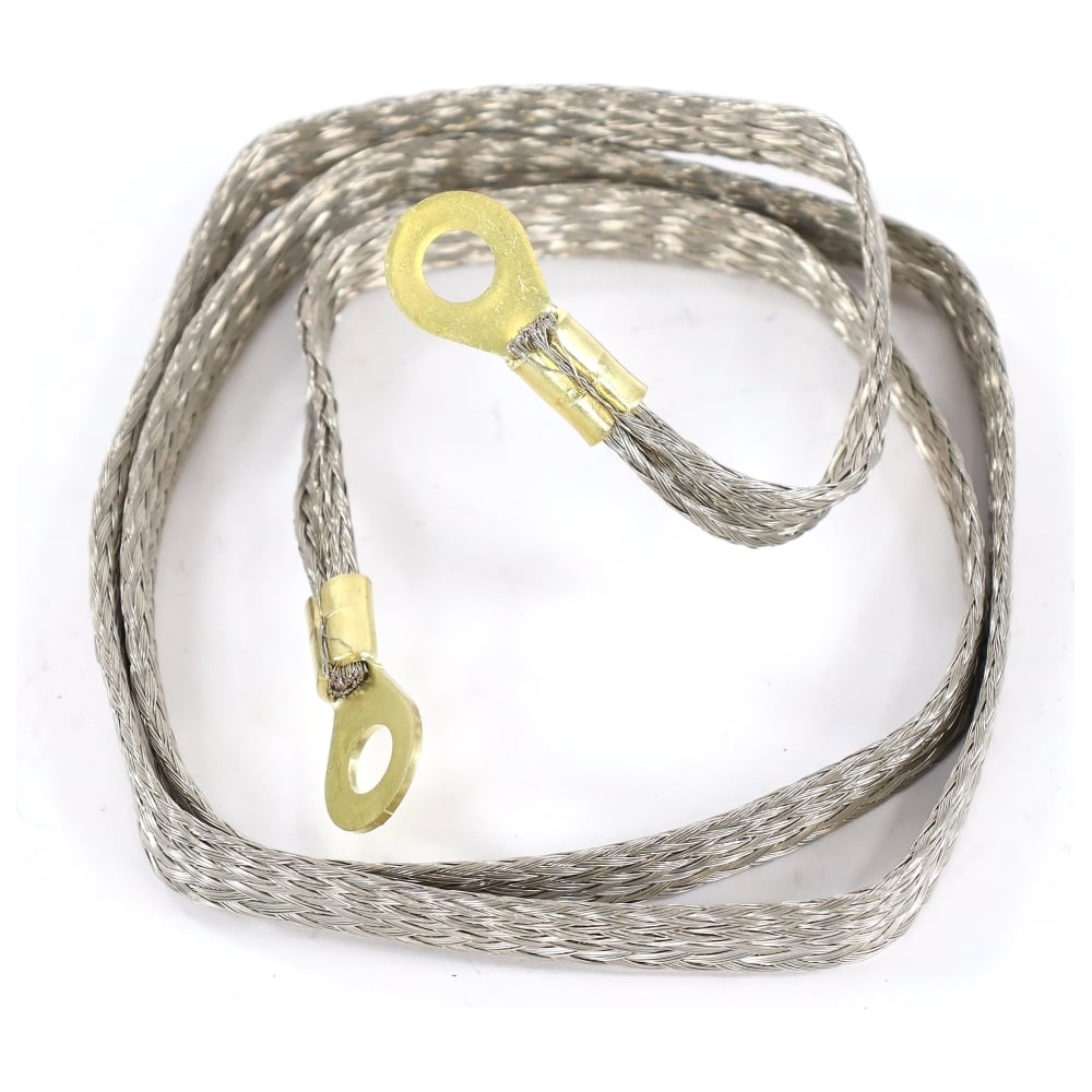 Провод массы VOLTON 100 см косичка сечение 16/24 медь, луж. клемма ...