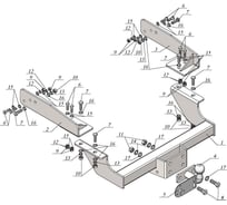 Фаркоп TAVIALS для Газель Бизнес 2705 тип шара FC T-GAZ-12FC