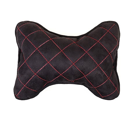 Подушка SKYWAY на подголовник EXPENSIV алькантара Черная S08003002