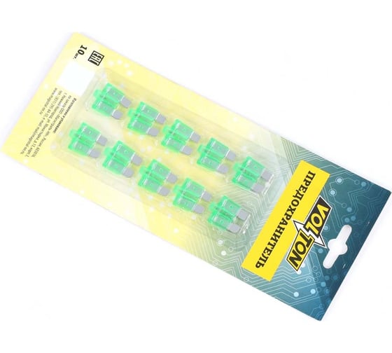 Предохранитель VOLTON 30А NORMA с индикатором LED блистер 10 шт VLT12015-30A