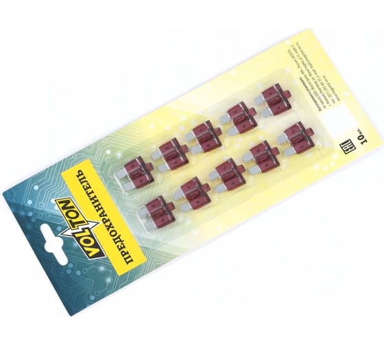 Предохранитель VOLTON 40А NORMA с индикатором LED блистер 10 шт VLT12015-40A