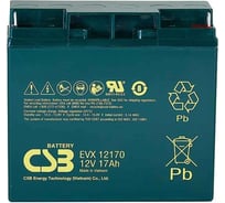 Аккумулятор тяговый CSB EVX12170 B3 12В, 17 Ач УТ-00000178