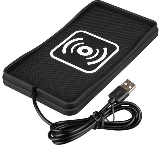 Противоскользящий коврик SKYWAY C13/QC USB-A/QC3.0 с беспроводной зарядкой S04601012