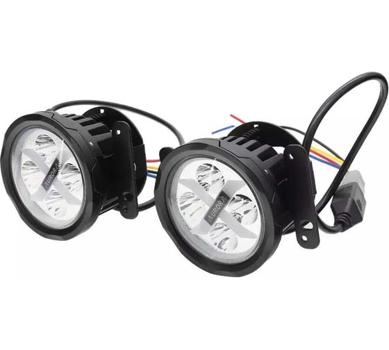 Светодиодная фара Aurora ALO-E-R4T3-P-RGB APP 40W Управление через приложение 3200Lm 9-36V противотуманка (Дальний) (комплект 2шт.) 0376 1