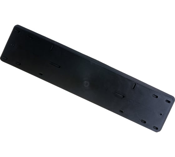 Силиконовая рамка номерного знака DolleX с адаптером, черная SPL-67