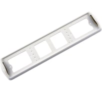 Пластмассовая рамка номерного знака DolleX с подсветкой боковой белая SPL-54