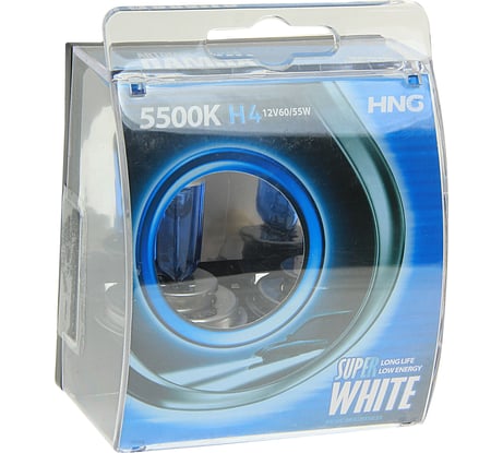 Автолампа H4 60/55 P43t SUPER WHITE 5500K -12443SW2 HNG HNG-12443SW2