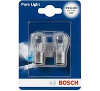 Автолампа Bosch P21/4W 12V 21/4W 2шт блистерная упаковка 1987301015