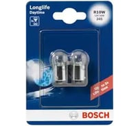 Автолампа Bosch R10W 12V 10W LONGLIFE DAY 2шт блистерная упаковка 1987301059