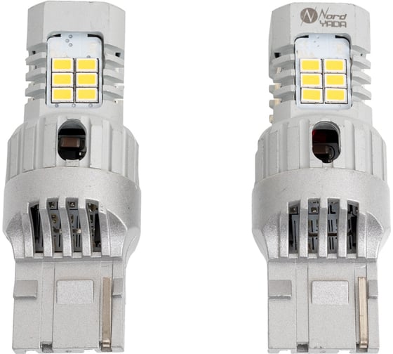Cветодиод NORD YADA 9-18V W21W WY21W 7440/7443-3020-24SMD 2.05 A, 1750 Lm, 24 W, с обманкой, белый TM 909312