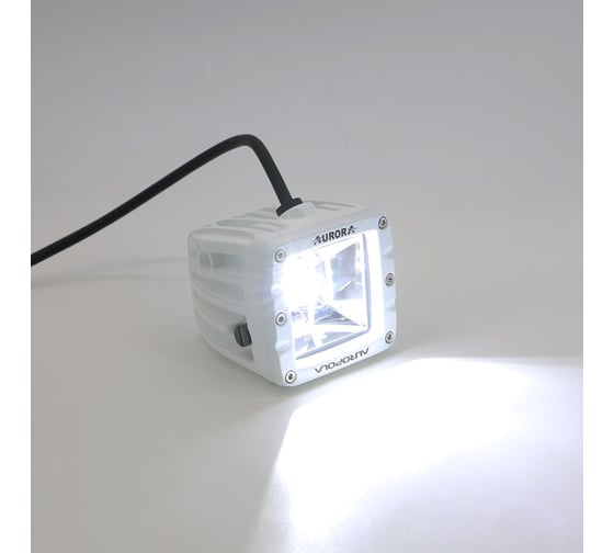 Светодиодная фара Aurora ALO-M-2-E12T 40W 9V-36V 3200Lm 2.7A Рабочий свет белый свет (Scene ligh) корпус белый 0375