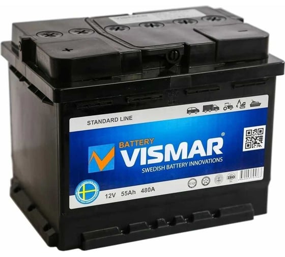 АКБ VISMAR ST 6СТ-55 N L-1 480А 242/175/190 4660003795363