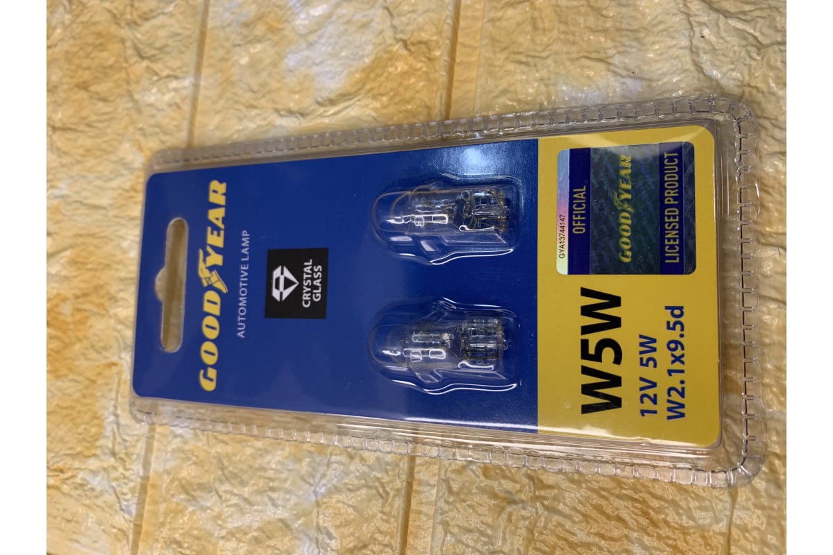 Goodyear W5W 12V 5W W2.1x9.5d