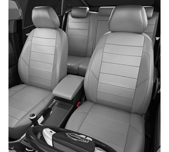 Чехлы AVTOLIDER1 Citroen C4 Picasso Grand с 2013-н.в. компактвен 7 мест. 2-ой ряд спинка и сиденье 3 секции, 3-ий ряд два кресла CI04-0112-EC23