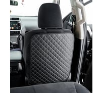 Защитная накидка на спинку сиденья A2DM 1 шт, искусственная кожа, ромб, черный/синий 118003