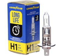 Автомобильная галогенная лампа Goodyear Н1 12V 55W P14,5s Long Life GY011122