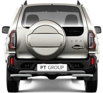 Угловая защита заднего бампера PT Group ИСКРА (ППК) диаметр 63 мм, LADA Niva Travel 2021, LADA NIVA 2020, CHEVROLET LNT-21-330104.11