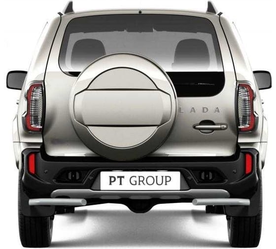 Угловая защита заднего бампера PT Group ИСКРА (ППК) диаметр 63 мм, LADA Niva Travel 2021, LADA NIVA 2020, CHEVROLET LNT-21-330104.11 1