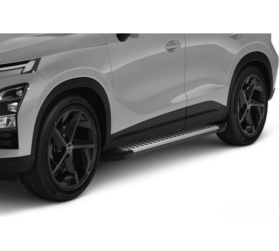 Пороги на автомобиль "Bmw-Style круг" Omoda C5 2022-н.в., 173 см, 2 шт., Rival D173AL.0908.1