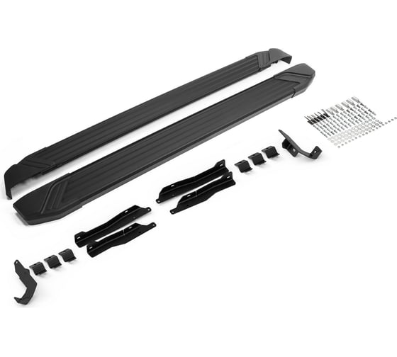 Пороги на автомобиль "Black" для Omoda C5 2022-н.в., 173 см, 2 шт., Rival F173ALB.0908.1 1