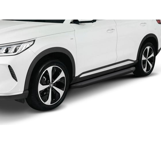 Пороги на автомобиль "Premium-Black" BYD Song Plus I рест. 2023-н.в., Rival A180ALB.0701.1
