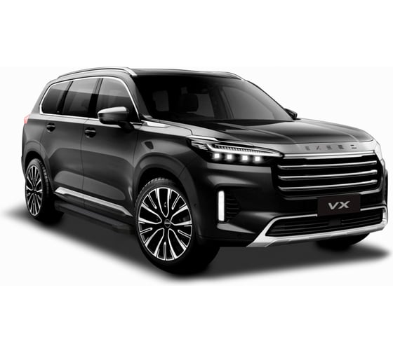 Пороги на автомобиль Rival "Black" для Exeed VX I 2020-н.в. F193ALB.0906.1