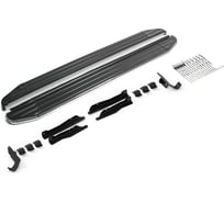 Пороги на автомобиль Rival "Premium" Omoda C5 2022-н.в., 173 см, 2 шт., алюминий A173ALP.0908.1